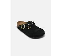 Zoccoli Birkenstock Boston Rivet Suede calzata stretta nero donna - 40
