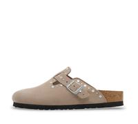 Birkenstock - Boston Rivets Narrow Fit - - Shoes - Donna - Beige - 36 EU