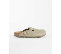 Birkenstock Boston sabot in camoscio kaki slavato-Verde 37