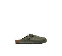 Birkenstock Boston Suede Leather men Sandals & Slides green in taglia:41