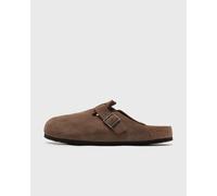 Birkenstock Boston Soft Footbed Suede Leather men Sandals & Slides brown in taglia:38