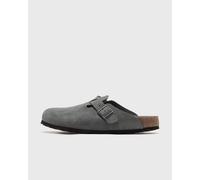 Birkenstock Boston Soft Footbed Suede Leather men Sandals & Slides grey in taglia:42
