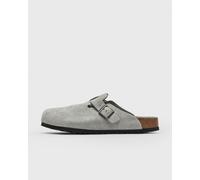 Birkenstock Boston Soft Footbed Suede Leather men Sandals & Slides white in taglia:37