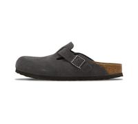 Birkenstock Boston in Pelle Scamosciata Grigio Uomo 1031678 Charcoal 44