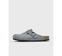 Birkenstock Boston Suede Leather men blue in taglia:39