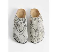 Birkenstock - Boston - Zoccoli con stampa pitonata-Bianco 38