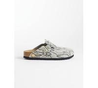 Birkenstock - Boston - Zoccoli con stampa pitonata-Bianco 39