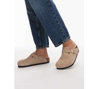 Birkenstock - Boston - Zoccoli in camoscio color sabbia-Neutro 39