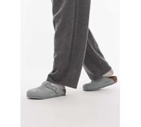 Birkenstock - Boston - Zoccoli in camoscio color salvia pura-Verde 37