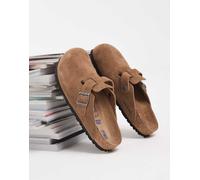 Birkenstock - Boston - Zoccoli in camoscio color tè scuro-Marrone 46