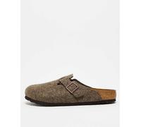 Birkenstock - Boston - Zoccoli in lana marrone cacao 35