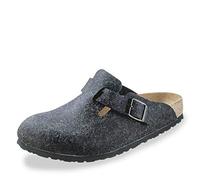 Birkenstock Boston, Zoccoli Unisex Adulto, Grigio (Anthrazit), 38 (Normale)