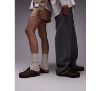 Birkenstock - Boston - Zoccoli unisex in pelle oliata colore habana-Marrone 38