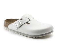 BIRKENSTOCK Boston - Zoccoli unisex per adulti, bianco, 40 EU