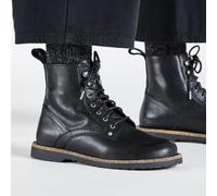 BIRKENSTOCK BRYSON MEN BLACK NATURAL LEATHER GRAINED SCARPONI UOMO NERO CALZATA