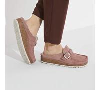 BIRKENSTOCK BUCKLEY SHEARLING PINK CLAY SABOT CIABATTE CON PELO PELLE SCAMOSCIAT