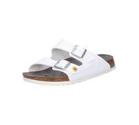 Birkenstock Ciabatte Arizona Birko-Flor ESD Unisex-Adulto Bianco