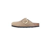 Birkenstock Ciabatte Boston Big Buckle Beige da Donna 41