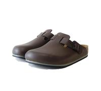 BIRKENSTOCK Zoccoli in pelle Boston Pro - Scarpe da lavoro certificate di alta qualità per medicina, gastronomia e servizio, java, 41 EU