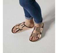 BIRKENSTOCK CIABATTE DONNA ARIZONA METALLIC COPPER PLANTARE MORBIDO SFB