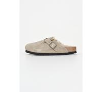 BIRKENSTOCK Ciabatte Unisex Beige Ciabatte Boston con pelliccia Autunno inverno