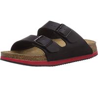 BIRKENSTOCK Arizona Birko-Flor, Ciabatte Unisex-Adulto, Nero (Noir (Black LS Black/Red), 48 EU