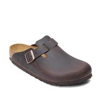 BIRKENSTOCK Classic Boston - Zoccoli Unisex per Adulti, Pelle oliata Habana, 39 EU