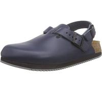 Birkenstock Classic Tokio Leder, Zoccoli Unisex-Adulto, Blu, 43 EU