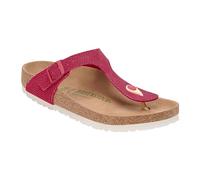 Birkenstock Damen Sandali Gizeh Rivet Logo, vegan canvas fuchsia tulip, 38