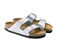 Birkenstock Donna Arizona Birko-Flor Argento infradito (1012283) stretto argento (1012283) comodo, confortevole, adatto, casual, elegante 36 EU