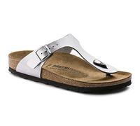 Birkenstock Donna Gizeh Birko Flor Argento Sandali- 37 EU