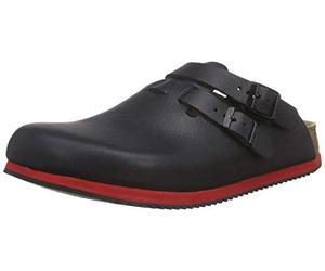 Birkenstock Donna Kay Leder Softfootbed Zoccoli, Nero, 43 EU
