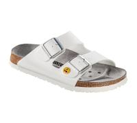 BIRKENSTOCK ESD, Arizona-Scarpe da Lavoro antistatiche Birko-Flor, Colore Bianco, Taglia 39-Plantare Normale Unisex-Adulto EU