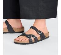 BIRKENSTOCK FRANCA BRAIDED BLACK CIABATTE CON CINTURINI INTRECCIATI PELLE NERO