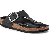 Birkenstock Giza Big Buckle Infradito Donna, Black 1023334, 36 EU