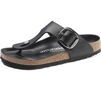 Birkenstock Giza Big Buckle Infradito Donna, Nero, 39 EU