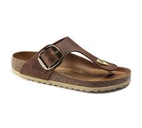 Birkenstock Gizeh Big Buckle Cognac, Oiled Leather, Infradito Donna, 36 EU