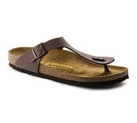 Birkenstock Gizeh Birko-Flor, Sandali Unisex - Adulto, Marrone (Mocca Nubuk), 38 (Normale)