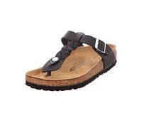 Birkenstock Gizeh Braided Black, Oiled Leather, Infradito Donna, 40 EU