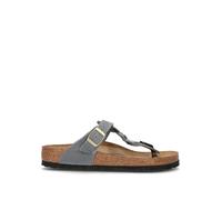 BIRKENSTOCK GIZEH BRAIDED Ciabatta donna basalt gray in pelle nabuk 37