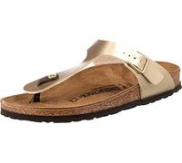 Sandali Birkenstock Gizeh Birko-Flor oro marrone donna - 41