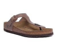 Birkenstock Gizeh Fettleder Art. Nr. 943811, Flip flop unisex adulto, Marrone, 36
