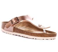 Birkenstock Gizeh Kids Sandali Bambina Slip On Con Pin Metal BS In Rame