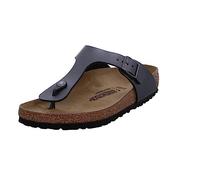 Birkenstock Gizeh Metallic Black, Birko Flor, Infradito Unisex-Adulto, 36 EU
