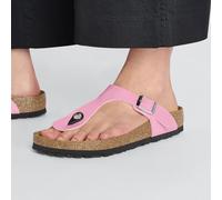 BIRKENSTOCK GIZEH PATENT CANDY PINK BLACK CIABATTE INFRADITO BIRKO FLOR PATENT