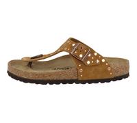 Birkenstock Gizeh Rivet Sandali in Laccio in Camoscio Marroni Donna