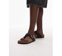 Birkenstock - Gizeh - Sandali intrecciati in pelle nera oliata-Nero 35