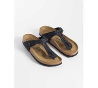 Birkenstock - Gizeh - Sandali neri leopardati-Nero 39