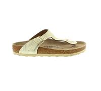 Birkenstock Gizeh Washed Metallic Cream Gold, Leather Oro 39