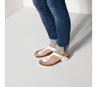 BIRKENSTOCK GIZEH WHITE PATENT INFRADITO DONNA BIRKOFLOR LUCIDO BIANCO